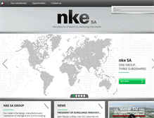 Tablet Screenshot of nke-corporate.com